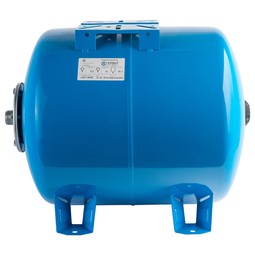 Расширительный бак, гидроаккумулятор 100 л. горизонтальный (цвет синий)STOUT