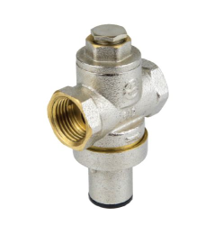 Регулятор давления 2002 поршневой латунь под манометр Ду15 Ру16 ВР/ВР (1-6бар) 130С (84/1) Aquasfera
