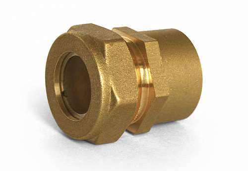 Переходник 20-3/4", Stahlmann EF, обжим-резьба, вн., латунь Переходник 20-3/4", Stahlmann EF, обжим-резьба, вн., латунь