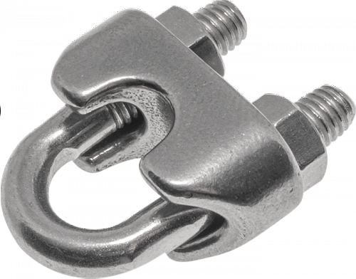 Зажим нержавеющий 5 мм (подковка) Зажим нержавеющий 5 мм (подковка)
