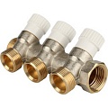 Коллектор распределительный 3/4", 3 отвода 3/4" STOUT Коллектор распределительный 3/4", 3 отвода 3/4" STOUT