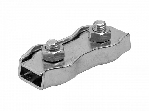 Зажим нержавеющий 4 ММ DOUBLE  Зажим нержавеющий 4 ММ DOUBLE